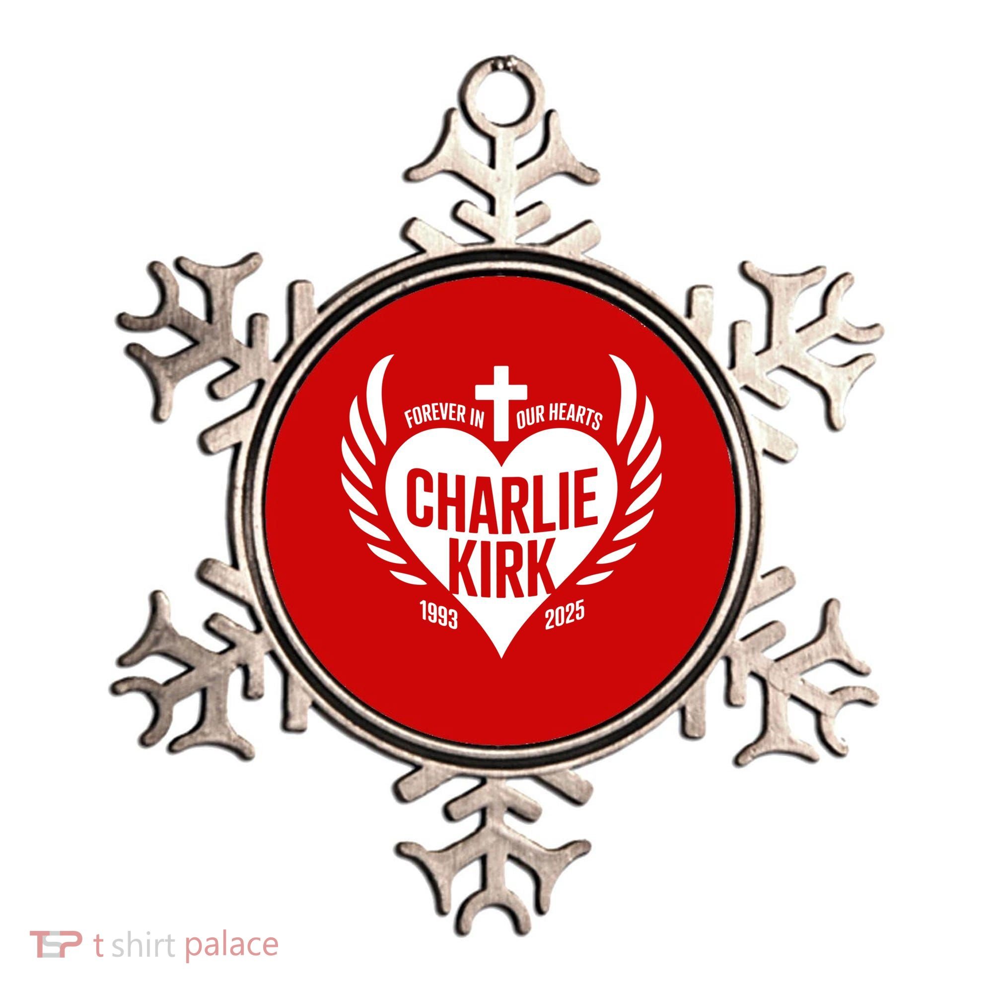 Forever In Our Hearts Charlie Kirk 1993 2025 Ornament
