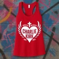 Forever In Our Hearts Charlie Kirk 1993 2025 Women's Tank Top thumb 3