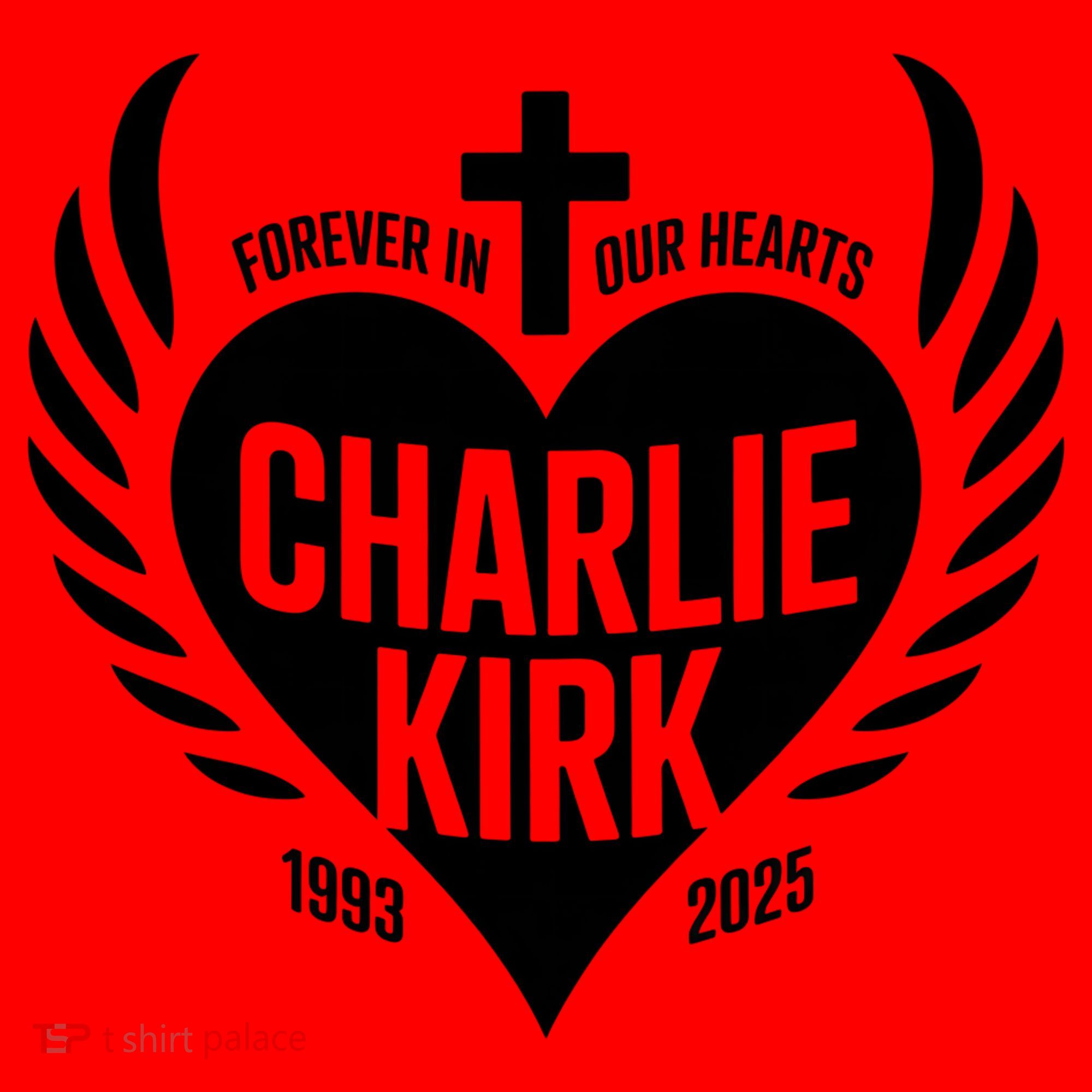 Forever In Our Hearts Charlie Kirk 1993 2025 Santa Hat