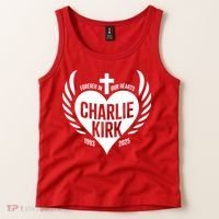 Forever In Our Hearts Charlie Kirk 1993 2025 Tank Top thumb 2