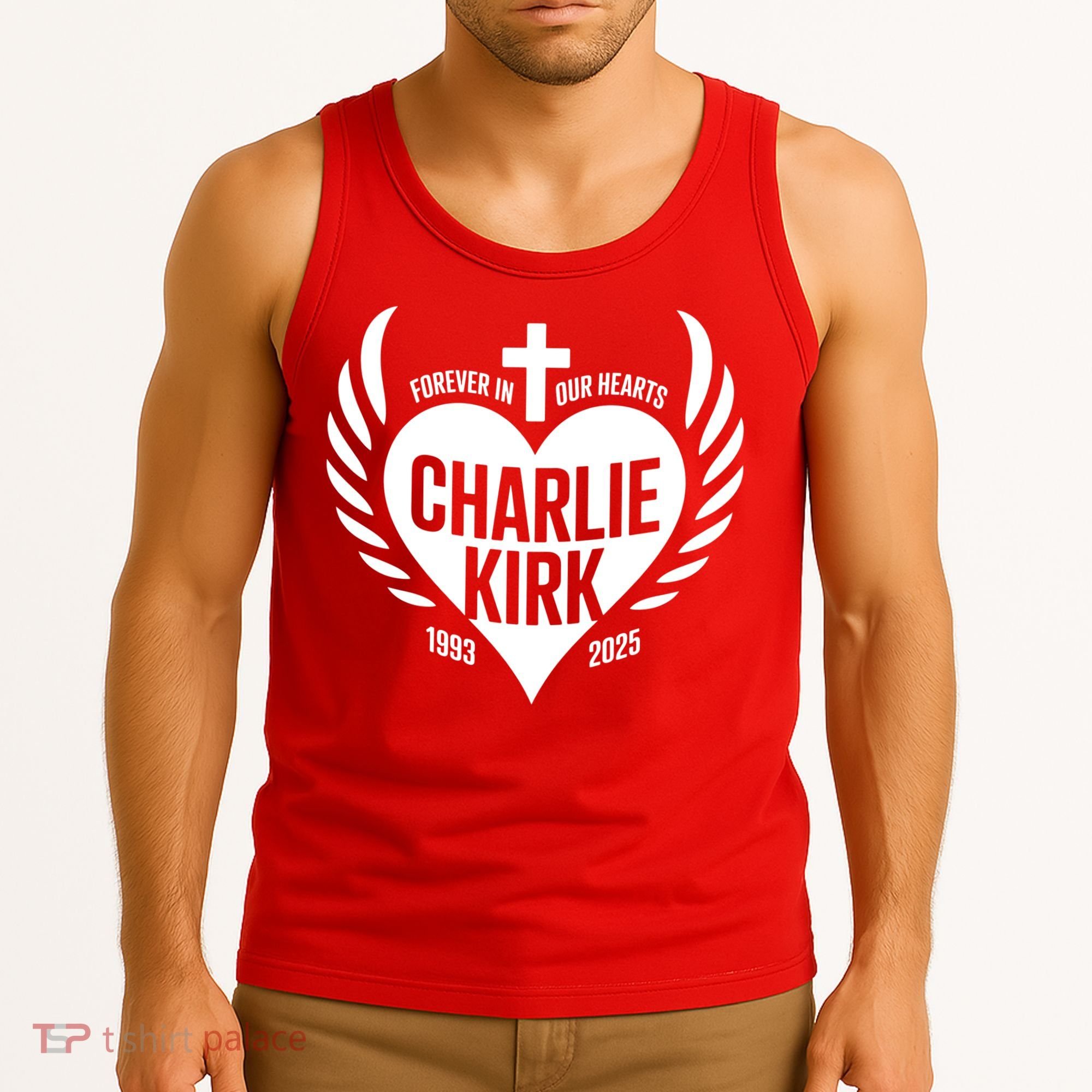 Forever In Our Hearts Charlie Kirk 1993 2025 Tank Top