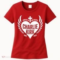 Forever In Our Hearts Charlie Kirk 1993 2025 Women's T-Shirt thumb 0