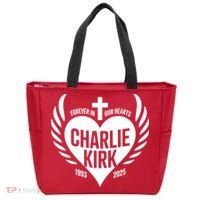 Forever In Our Hearts Charlie Kirk 1993 2025 Tote Bag thumb 0