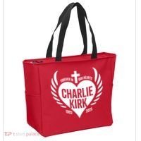 Forever In Our Hearts Charlie Kirk 1993 2025 Tote Bag thumb 2