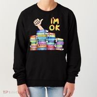 Funny I'm Ok Reading Books Nerd National Book Day Lover Gift Women's Sweatshirt thumb 0