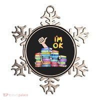 Funny I'm Ok Reading Books Nerd National Book Day Lover Gift Ornament thumb 0