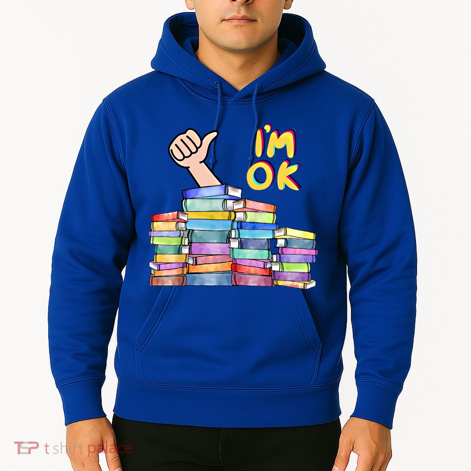 Funny I'm Ok Reading Books Nerd National Book Day Lover Gift Hoodie