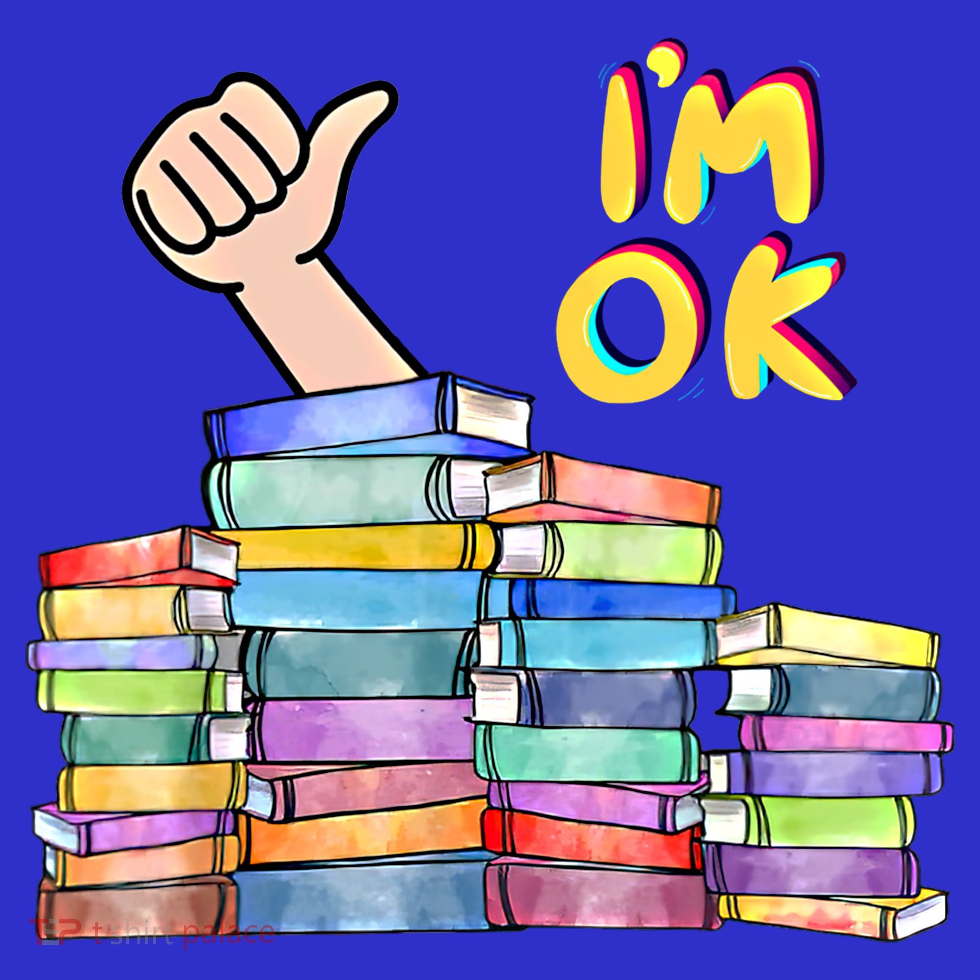 Funny I'm Ok Reading Books Nerd National Book Day Lover Gift T-Shirt