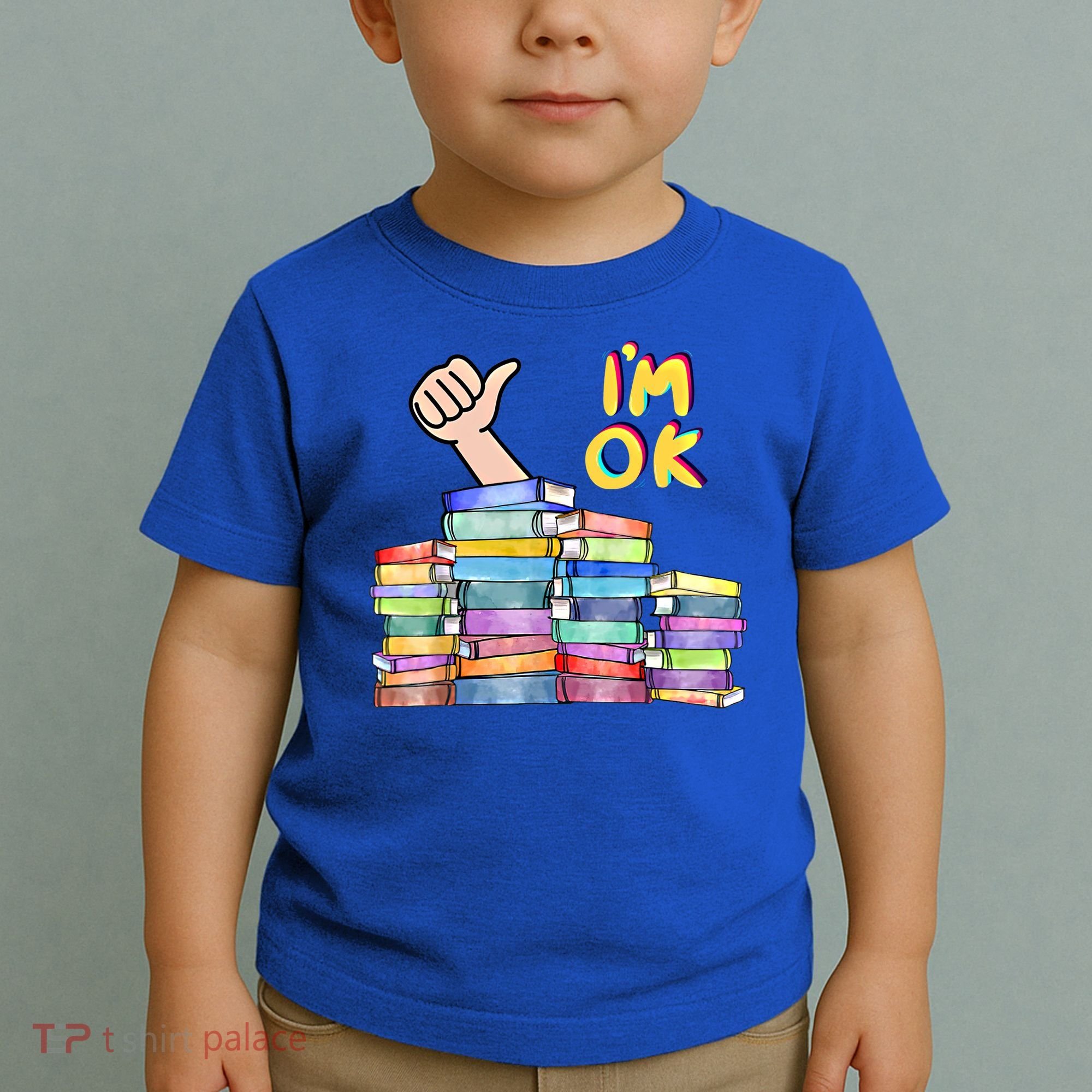 Funny I'm Ok Reading Books Nerd National Book Day Lover Gift Toddler T-Shirt