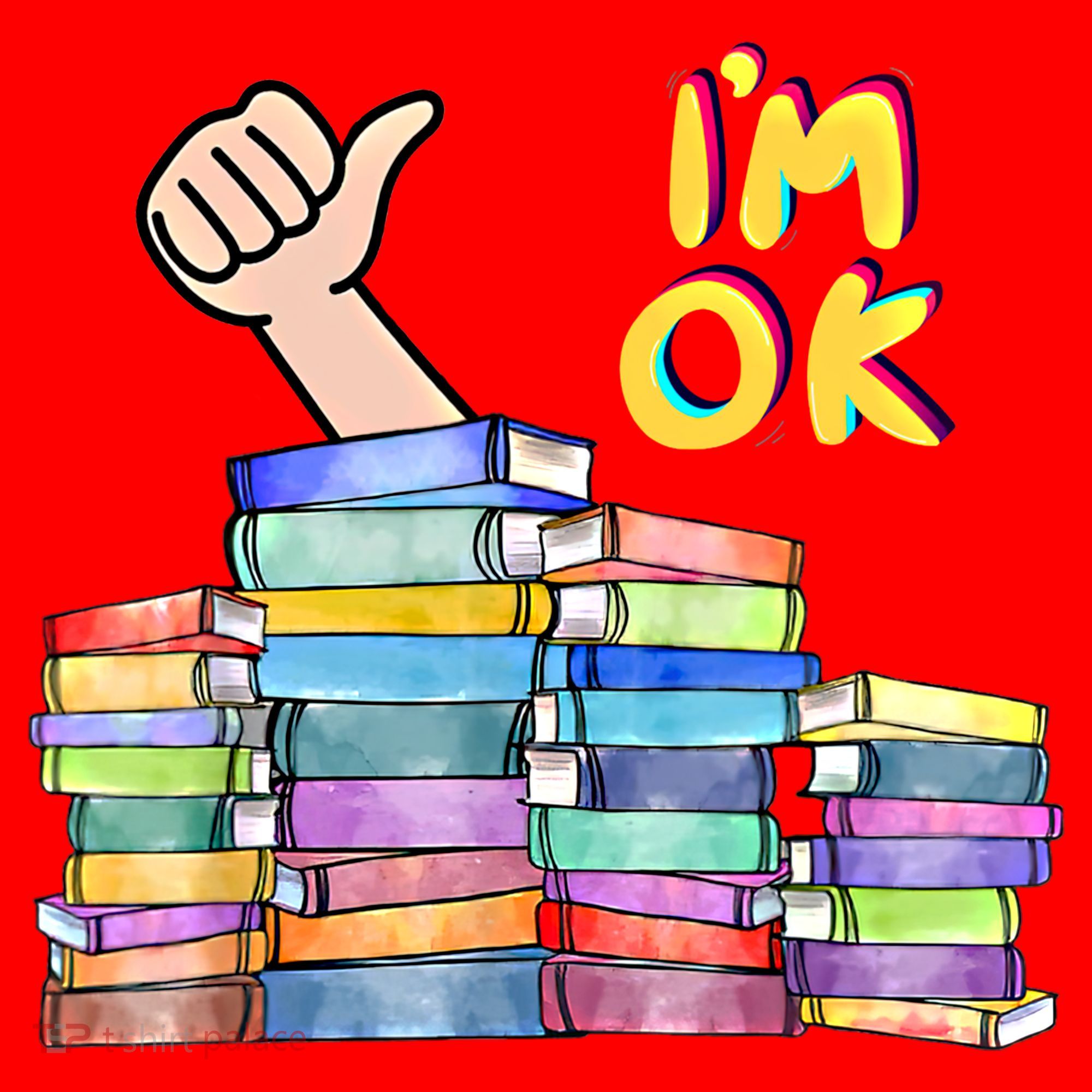 Funny I'm Ok Reading Books Nerd National Book Day Lover Gift Santa Hat