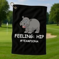 Fiona The Baby Hippo Feeling Hip Preemie Golf Towel thumb 1
