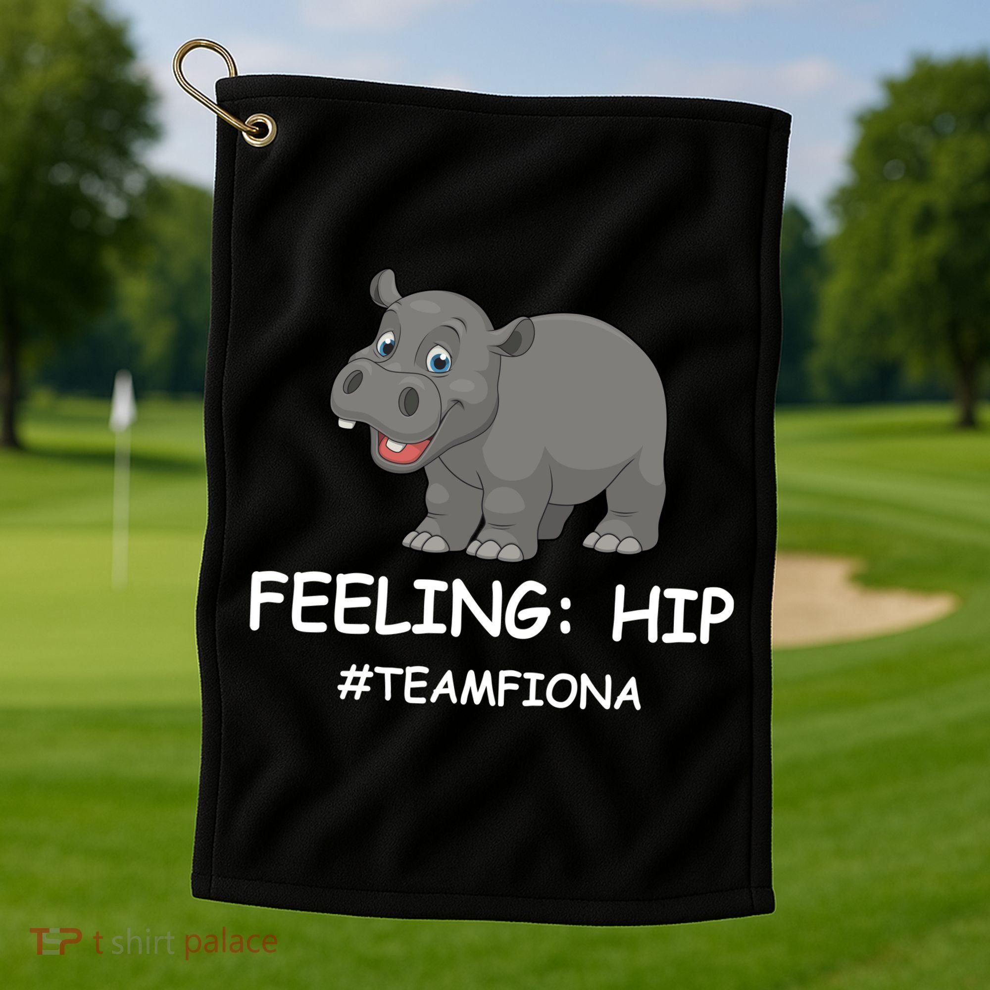 Fiona The Baby Hippo Feeling Hip Preemie Golf Towel