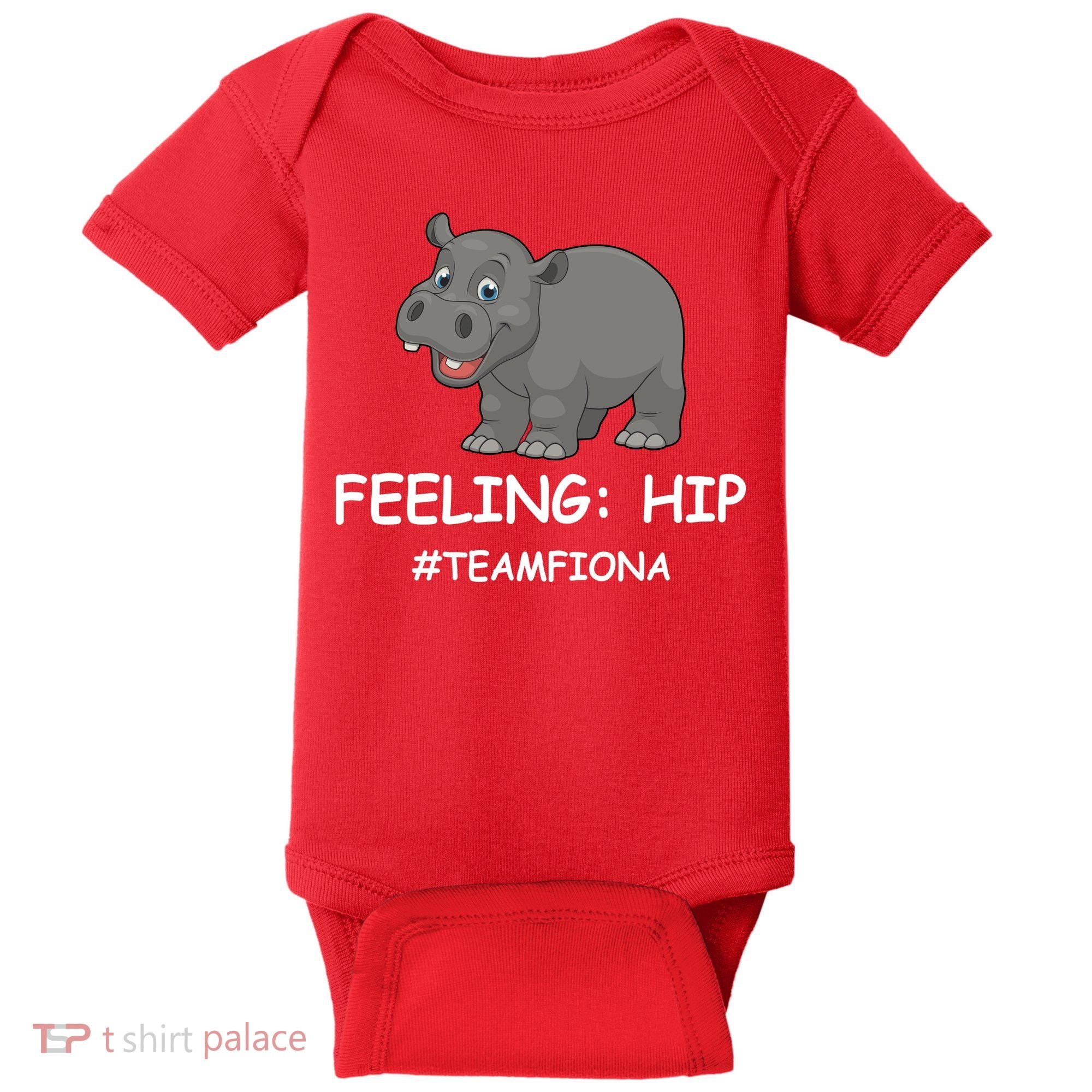 Fiona The Baby Hippo Feeling Hip Preemie Baby Bodysuit