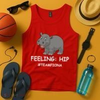 Fiona The Baby Hippo Feeling Hip Preemie Tank Top thumb 4