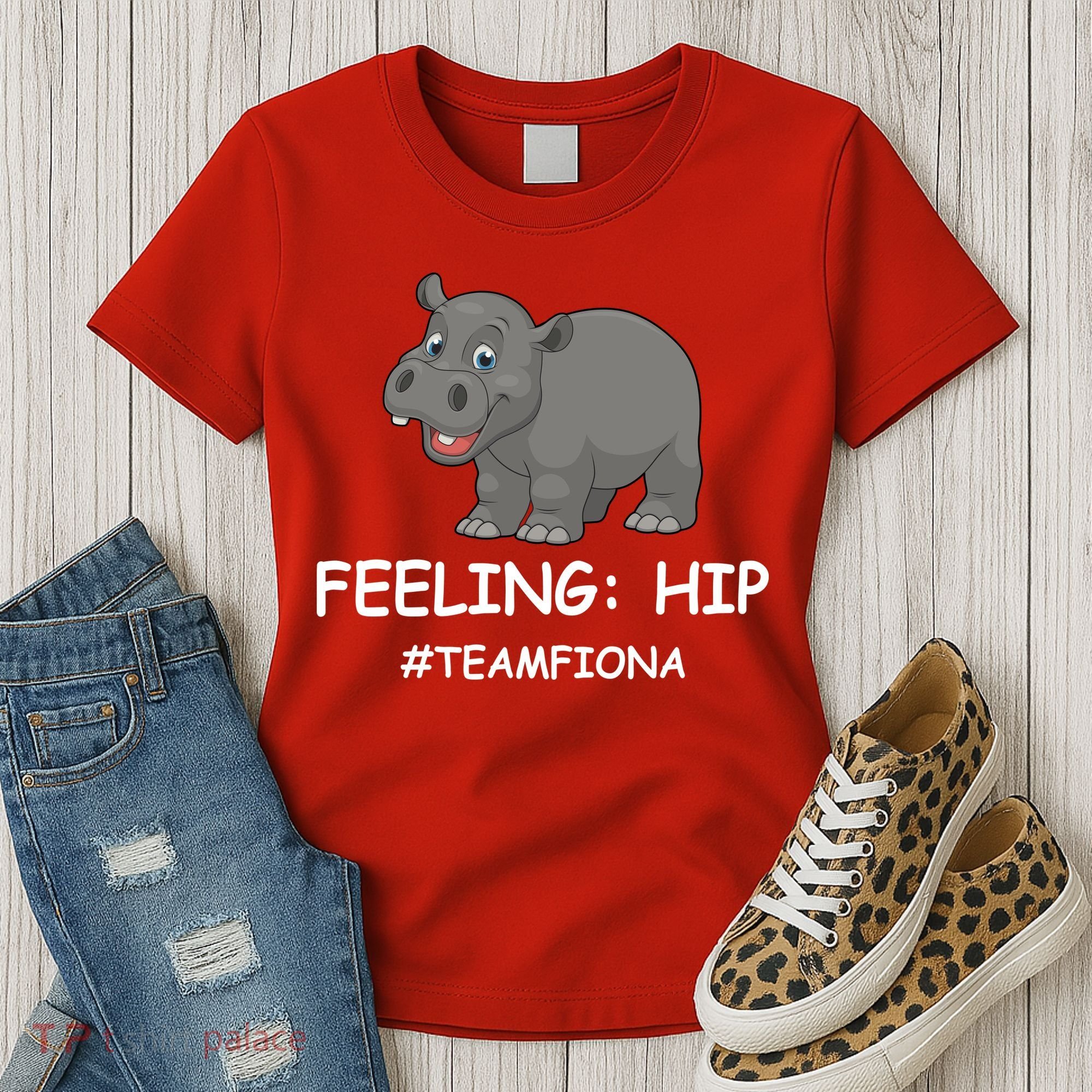 Fiona The Baby Hippo Feeling Hip Preemie Women's T-Shirt