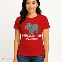 Fiona The Baby Hippo Feeling Hip Preemie Women's T-Shirt thumb 4