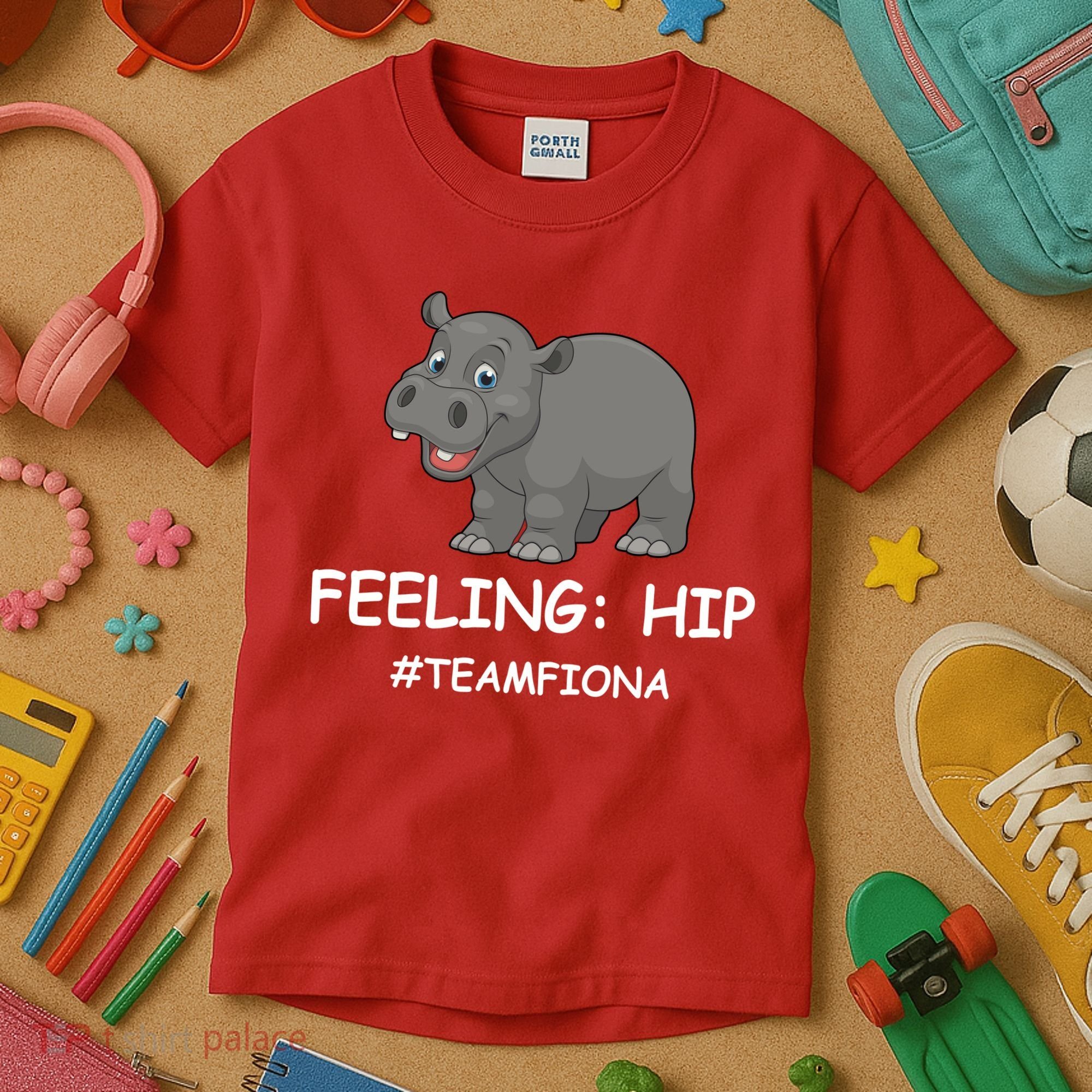Fiona The Baby Hippo Feeling Hip Preemie Kids T-Shirt
