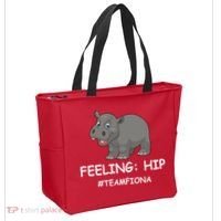 Fiona The Baby Hippo Feeling Hip Preemie Tote Bag thumb 2