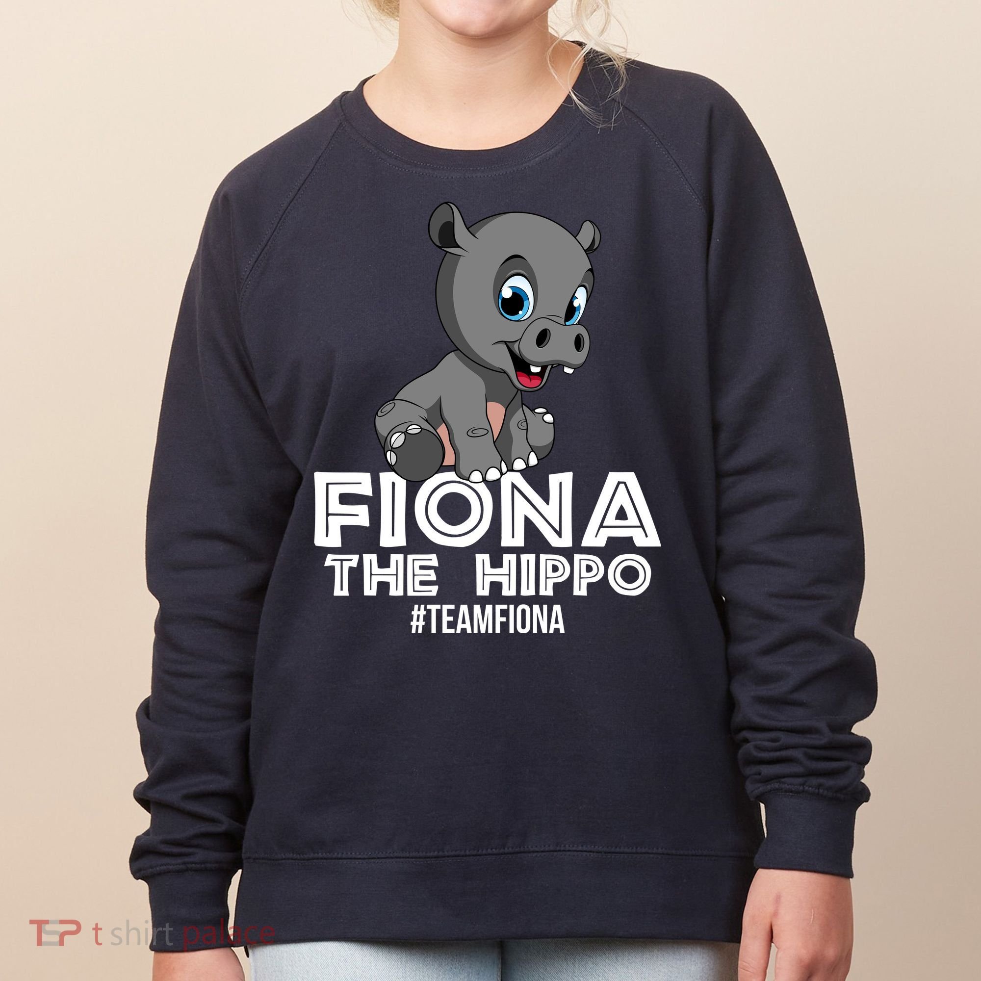 Fiona The Hippo #TeamFiona Hippopotamus Zoo Women's Sweatshirt