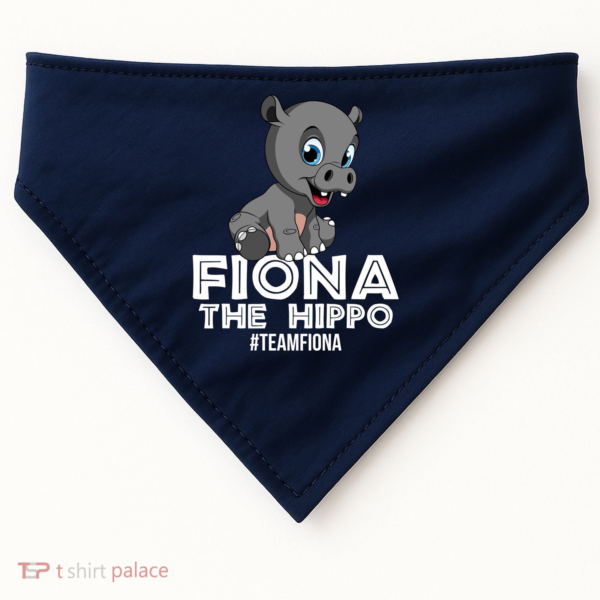 Fiona The Hippo #TeamFiona Hippopotamus Zoo USA-Made Doggie Bandana