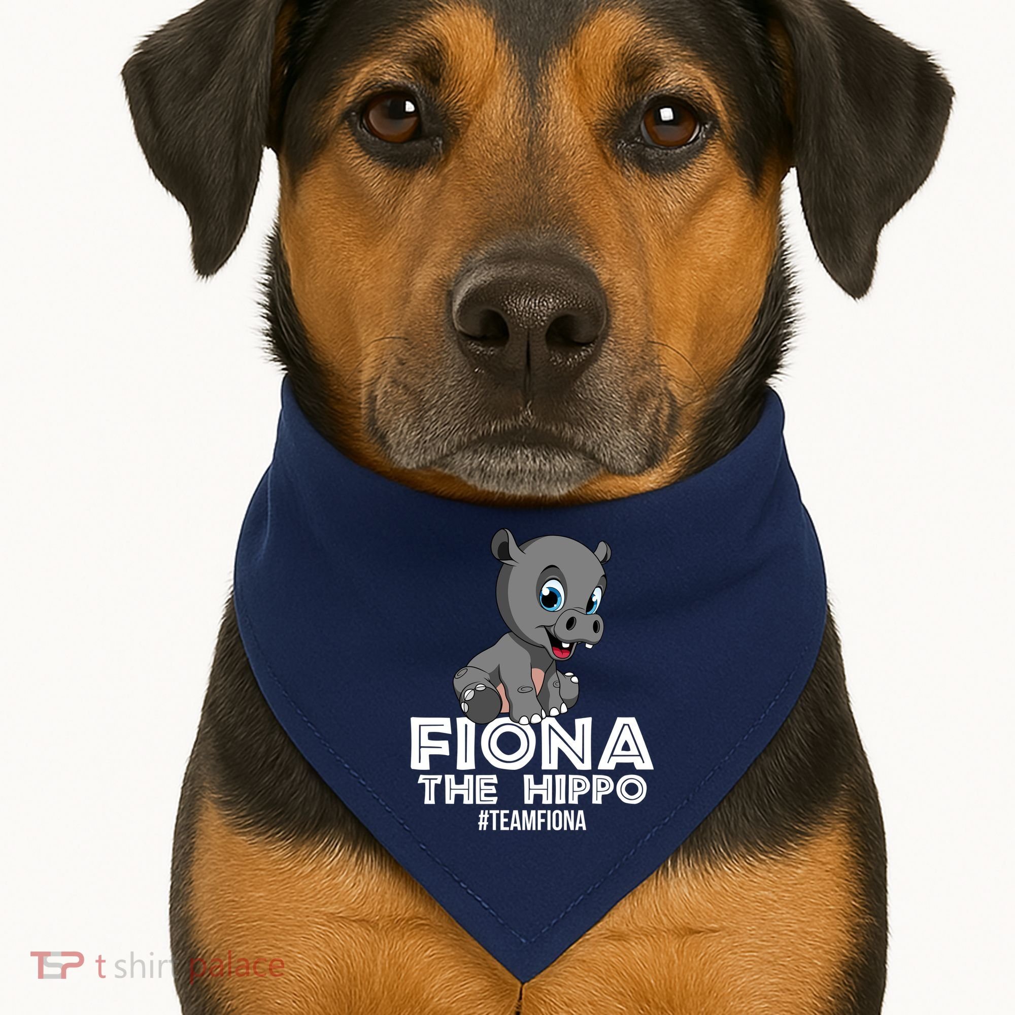 Fiona The Hippo #TeamFiona Hippopotamus Zoo USA-Made Doggie Bandana