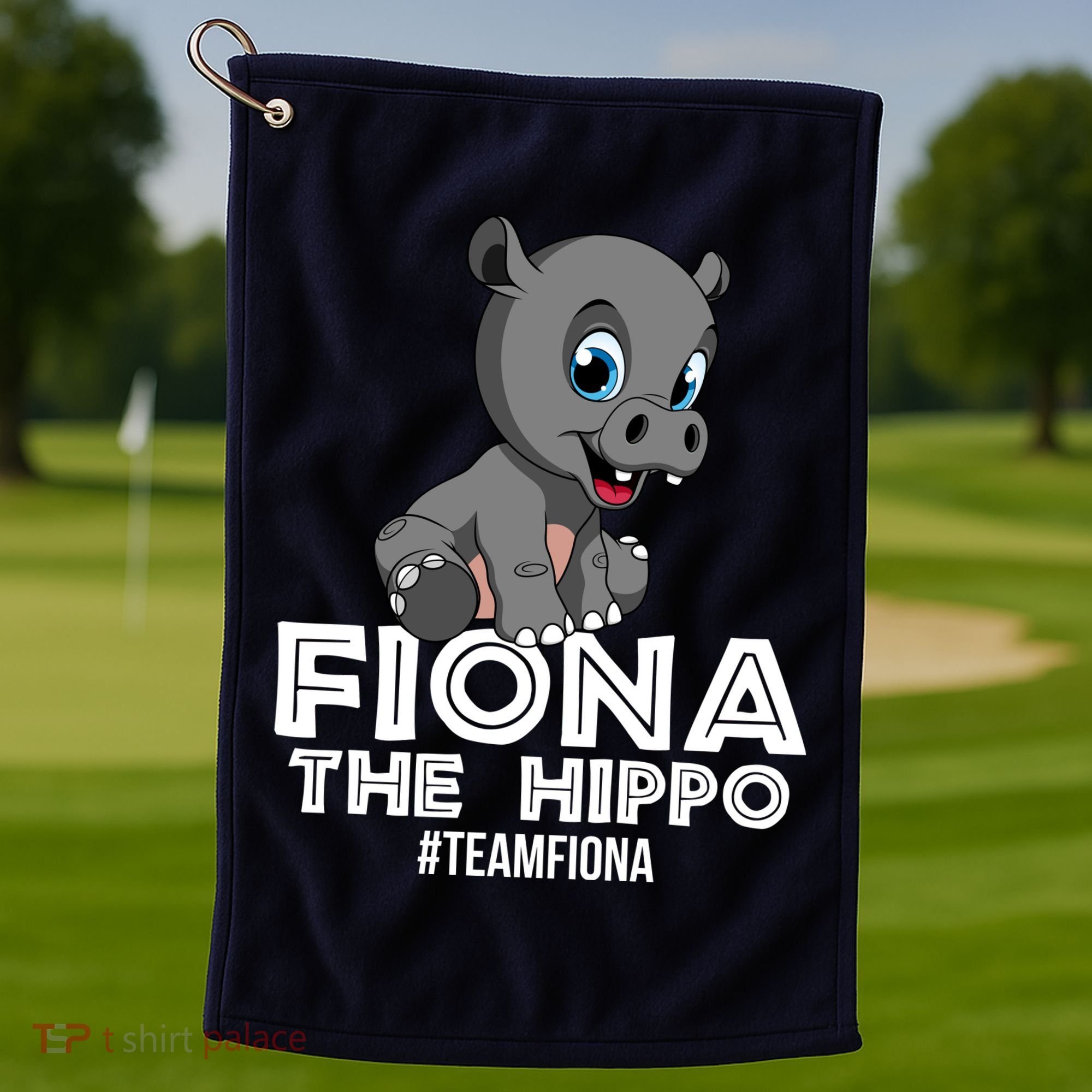 Fiona The Hippo #TeamFiona Hippopotamus Zoo Golf Towel