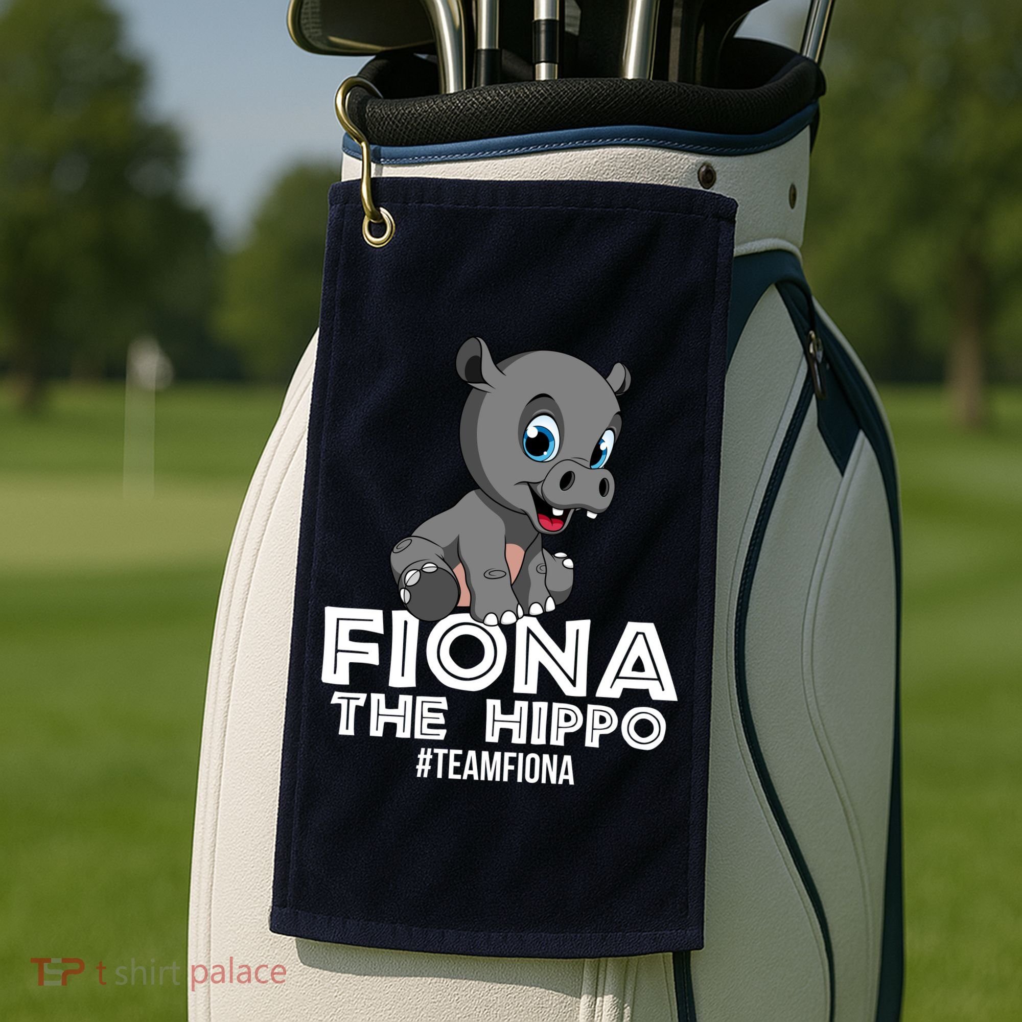 Fiona The Hippo #TeamFiona Hippopotamus Zoo Golf Towel