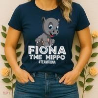 Fiona The Hippo #TeamFiona Hippopotamus Zoo Women's T-Shirt thumb 2
