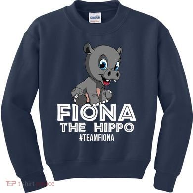 Fiona The Hippo #TeamFiona Hippopotamus Zoo Kids Sweatshirt
