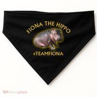 Fiona The Hippo #TeamFiona Photo USA-Made Doggie Bandana thumb 0