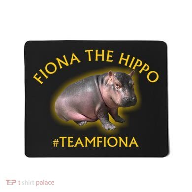 Fiona The Hippo #TeamFiona Photo Mousepad