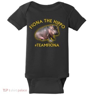 Fiona The Hippo #TeamFiona Photo Baby Bodysuit