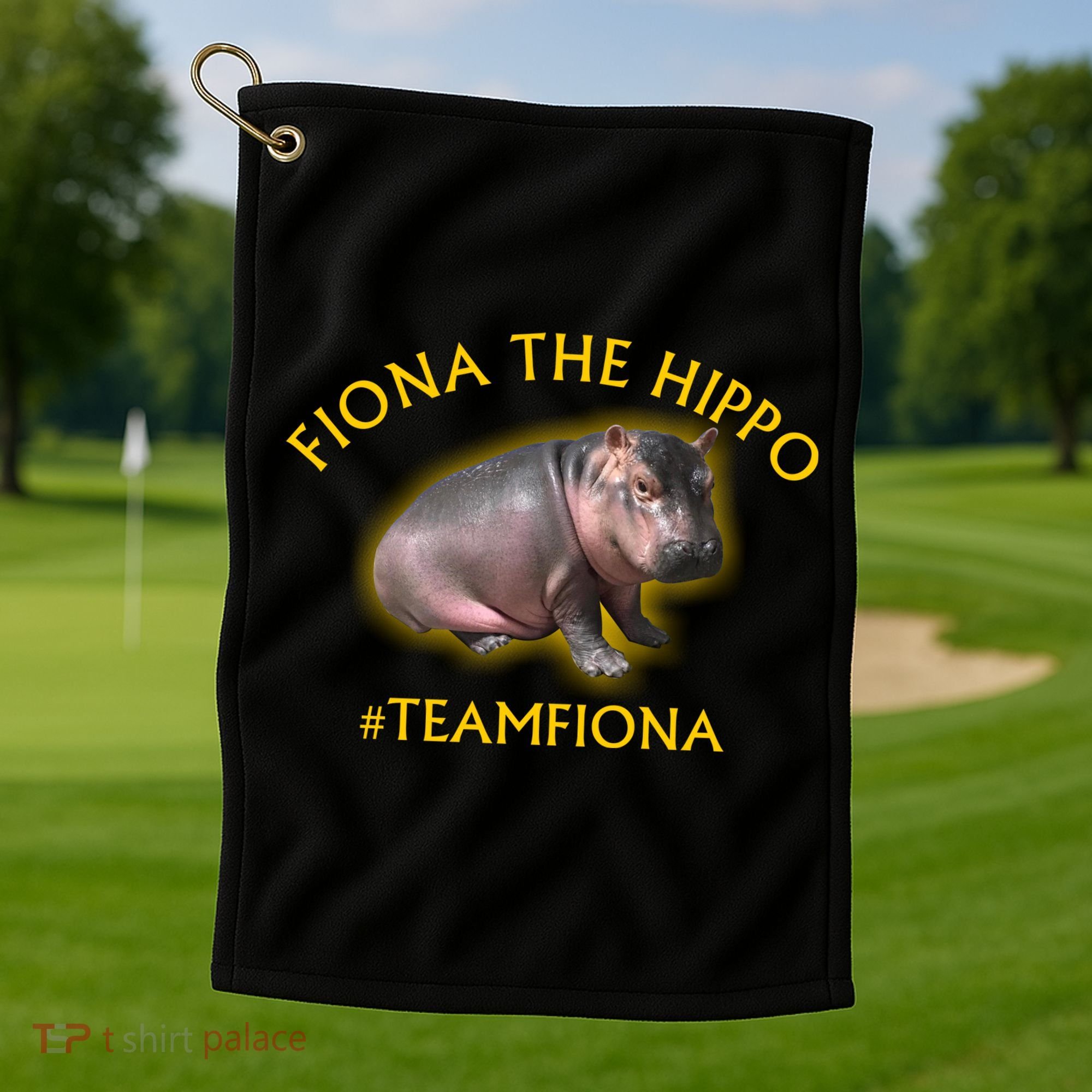 Fiona The Hippo #TeamFiona Photo Golf Towel