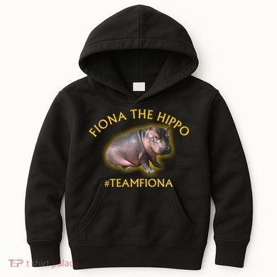 Fiona The Hippo #TeamFiona Photo Kids Hoodie
