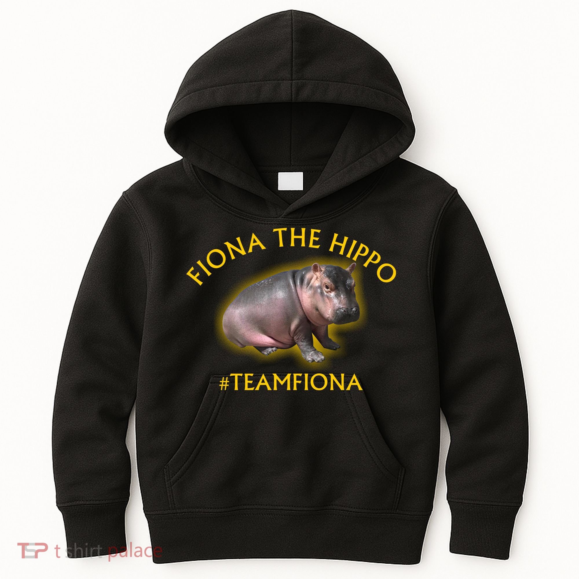 Fiona The Hippo #TeamFiona Photo Kids Hoodie