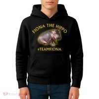 Fiona The Hippo #TeamFiona Photo Kids Hoodie thumb 4