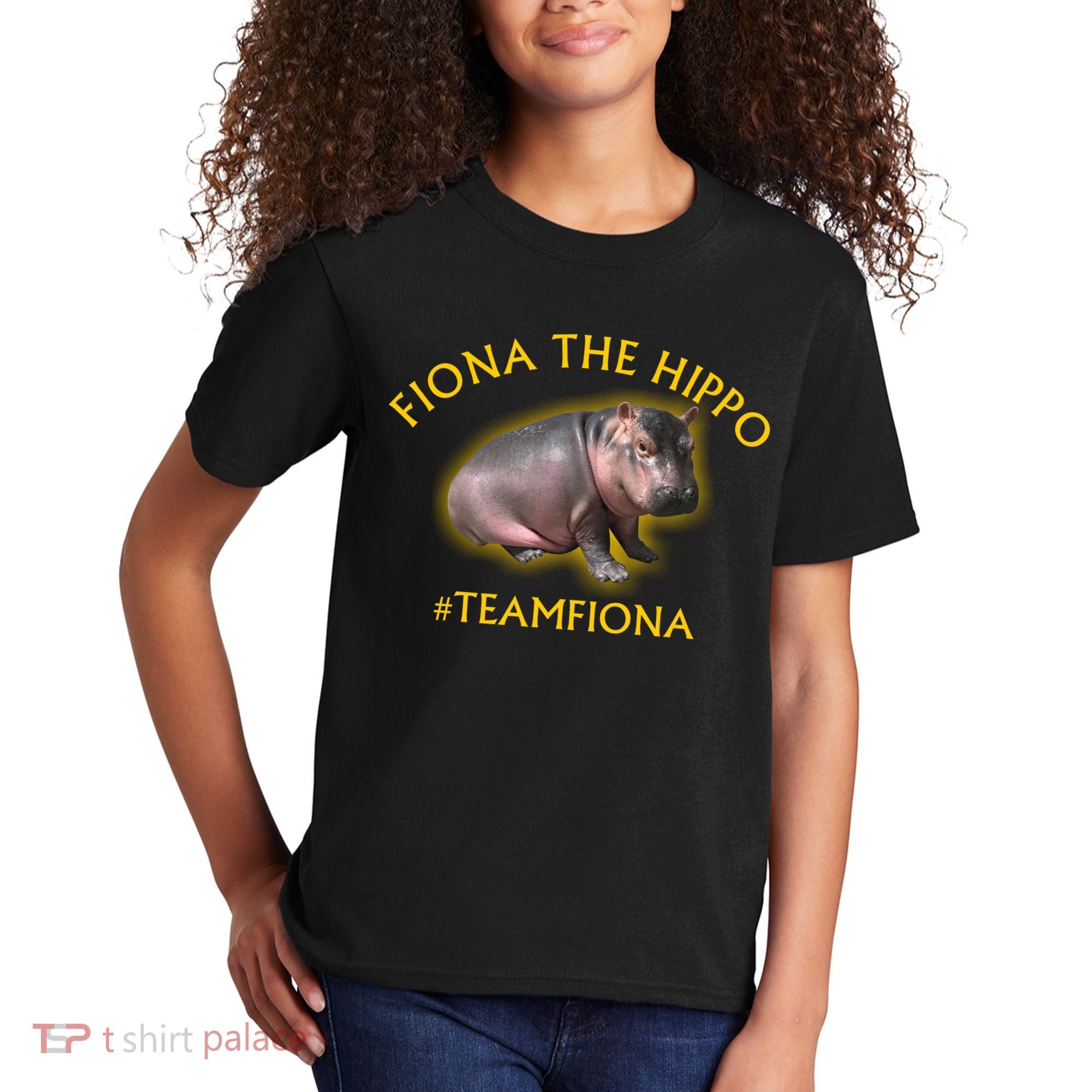 Fiona The Hippo #TeamFiona Photo Kids T-Shirt