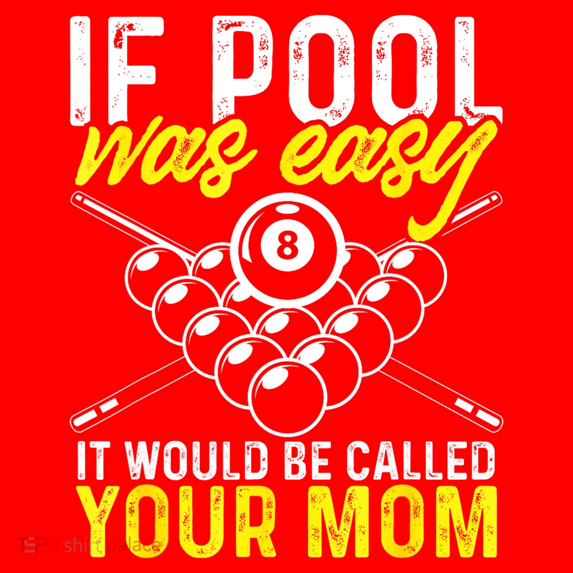 Funny If Pool Was Easy Billiard Player Gift Santa Hat