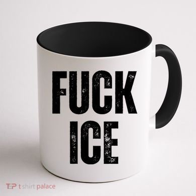 Fuck Ice Protest & Resist Support Immigrants Coffee Mug back