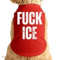 Fuck Ice Protest & Resist Support Immigrants Doggie Tank thumb 0