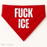 Fuck Ice Protest & Resist Support Immigrants USA-Made Doggie Bandana thumb 0