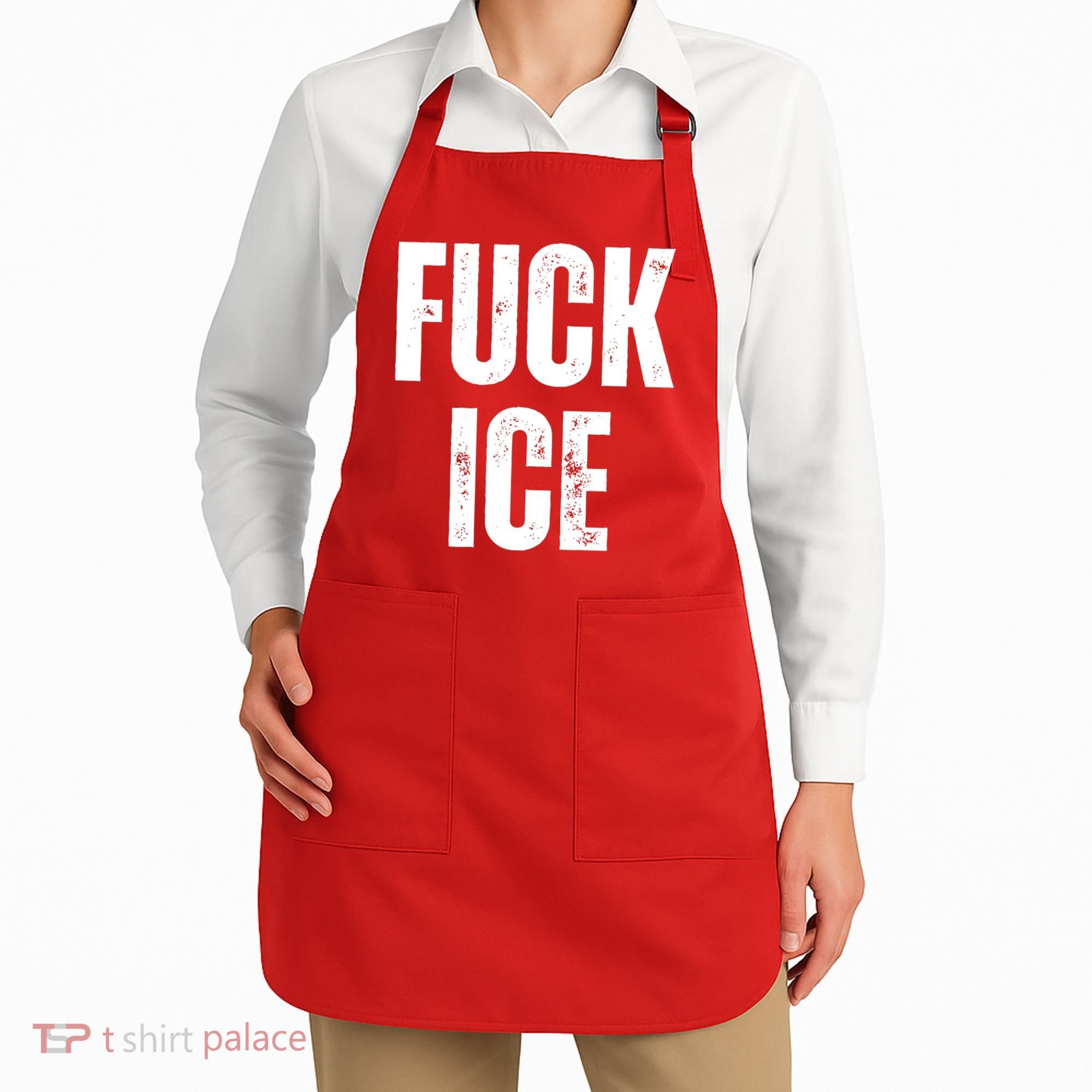 Fuck Ice Protest & Resist Support Immigrants Apron