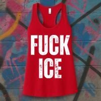 Fuck Ice Protest & Resist Support Immigrants Women's Tank Top thumb 3