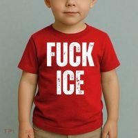 Fuck Ice Protest & Resist Support Immigrants Toddler T-Shirt thumb 2