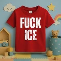 Fuck Ice Protest & Resist Support Immigrants Toddler T-Shirt thumb 3