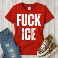 Fuck Ice Protest & Resist Support Immigrants Women's T-Shirt thumb 3