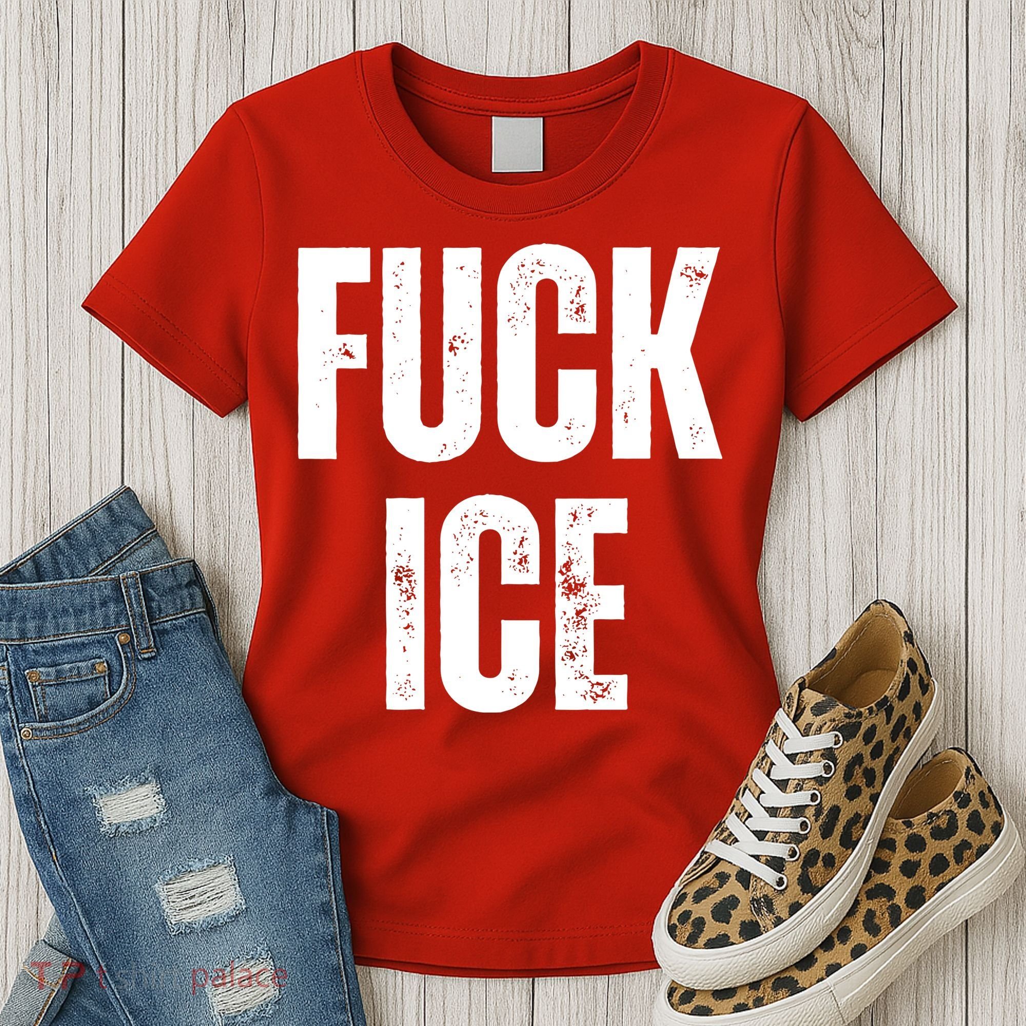 Fuck Ice Protest & Resist Support Immigrants Women's T-Shirt