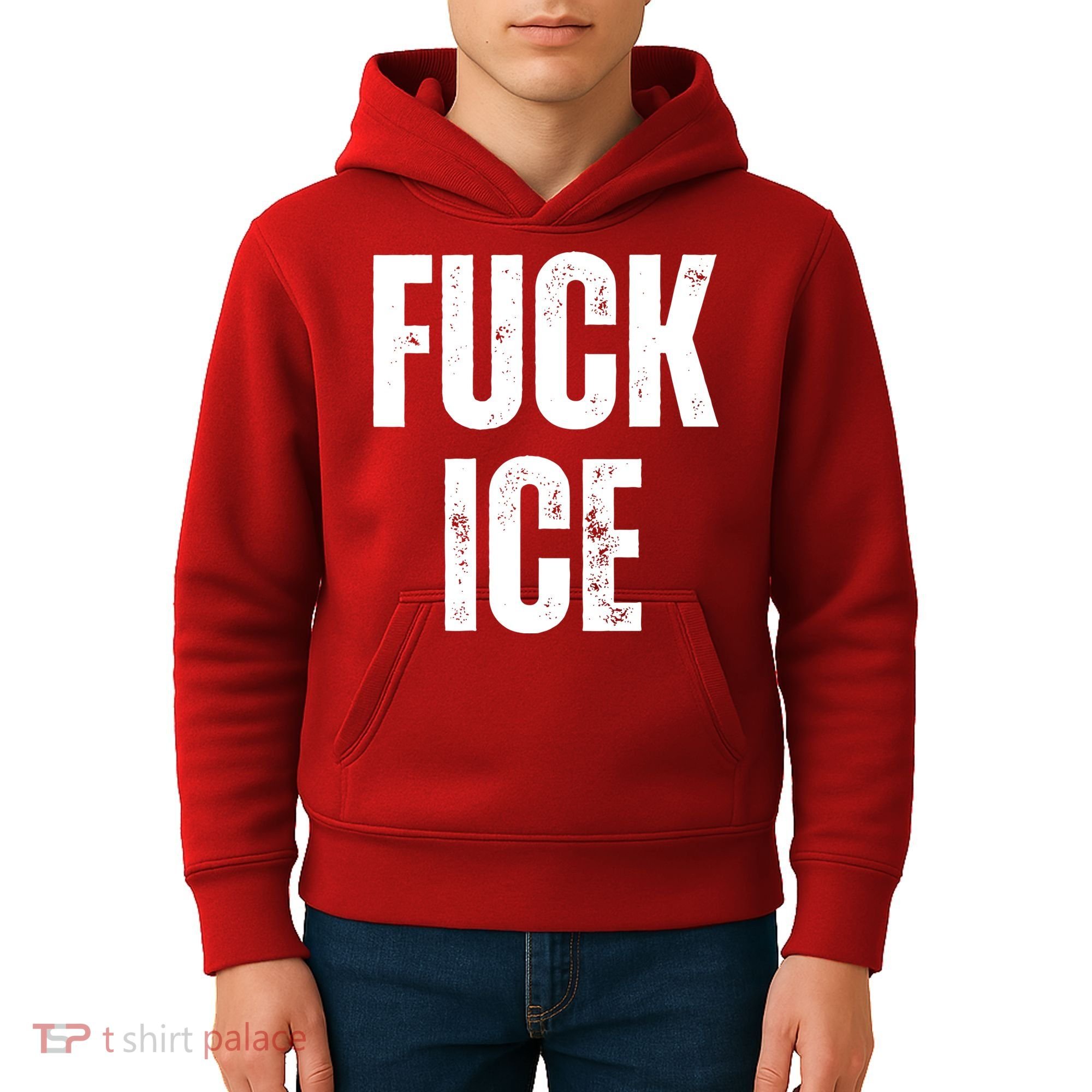Fuck Ice Protest & Resist Support Immigrants Kids Hoodie