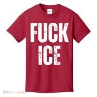 Fuck Ice Protest & Resist Support Immigrants Kids T-Shirt thumb 0