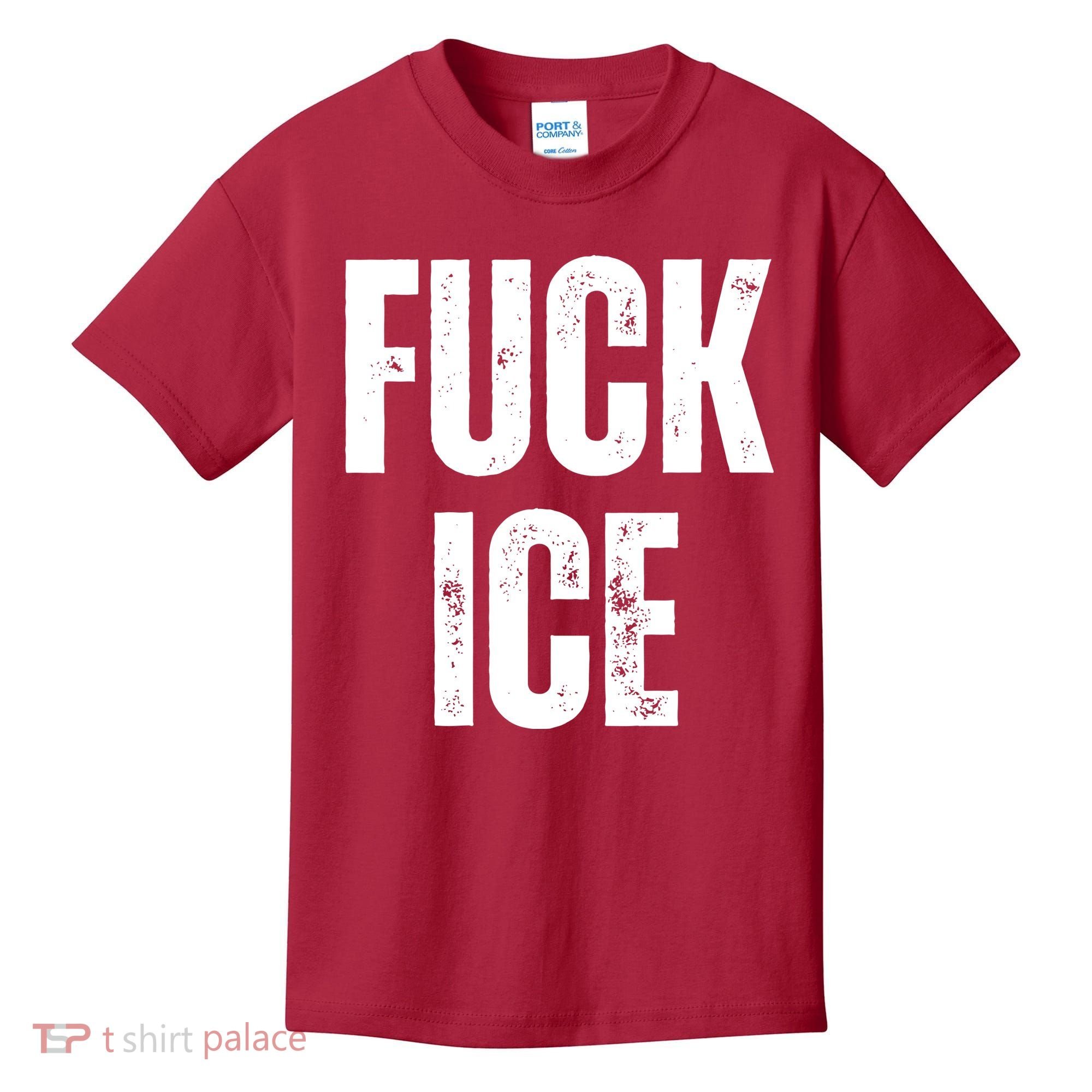 Fuck Ice Protest & Resist Support Immigrants Kids T-Shirt